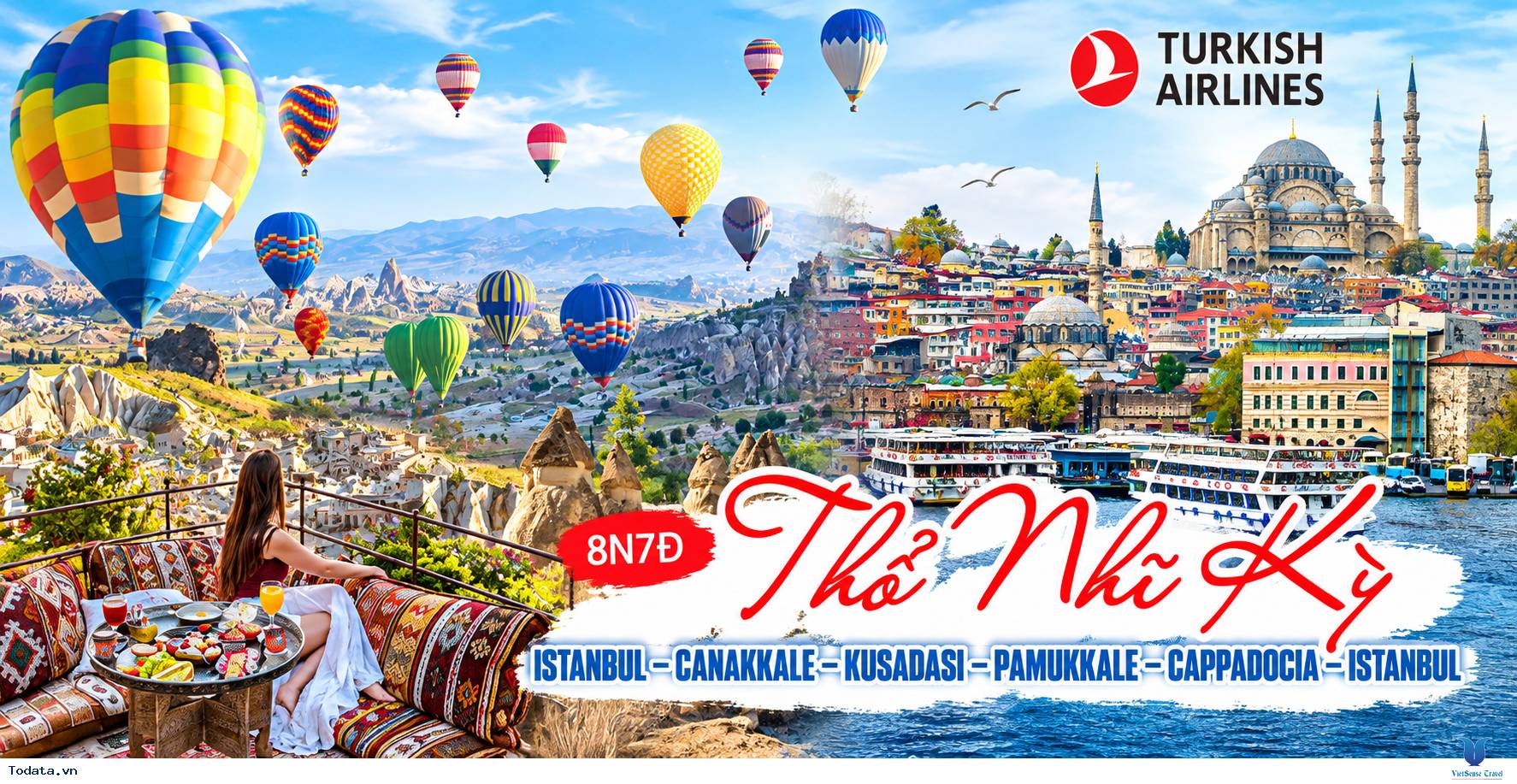 Tour Thổ Nhĩ Kỳ 8 ngày 7 đêm bay Turkish Airlines - Ảnh 1 Tour Thổ Nhĩ Kỳ 8 ngày 7 đêm bay Turkish Airlines - Ảnh 1